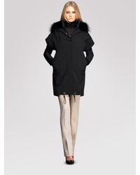 Gucci | Black Fur-trimmed Two-piece Windbreaker | Lyst