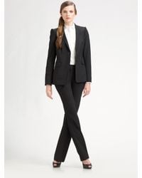 Lavia18 | Black Stretch Wool Blazer | Lyst