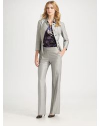 Max Mara | Gray Wide-leg Pants | Lyst