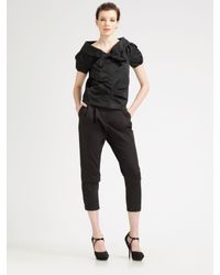 Nina Ricci | Black Extended-hem Pants | Lyst