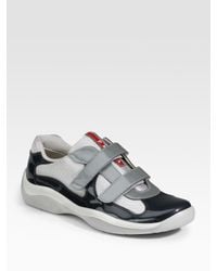 Prada | Black Manhattan Sport Sneakers for Men | Lyst