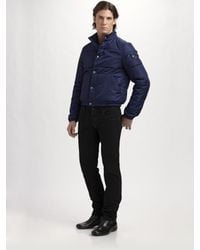 Prada | Blue Nylon Puffer Jacket for Men | Lyst