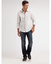 Royal Underground | White Inverse-pintuck Sportshirt for Men | Lyst