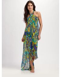 Shoshanna | Multicolor Silk Sarong Coverup | Lyst