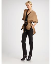 TSE | Natural Two-tone Belted Cape | Lyst