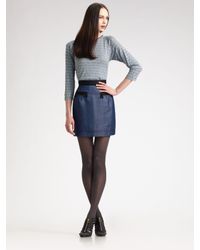 Z Spoke by Zac Posen | Blue Denim Suiting Skirt | Lyst