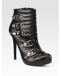Alexander McQueen | Black Buckle Ski Boot | Lyst