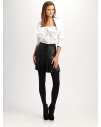 Catherine Malandrino | White Fold-over Collar Top | Lyst