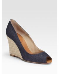 Christian Louboutin | Blue Pepi Peep-toe Espadrilles | Lyst