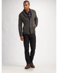 Converse | Gray Marled Shawl-collar Cardigan for Men | Lyst