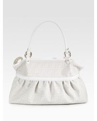 Fendi | White Zucca Chef Satchel | Lyst