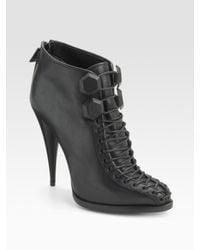 Givenchy | Black Lace-up Ankle Boot | Lyst