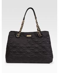 kate spade new york | Black Maryanne Quilted Nylon Shoulder Bag | Lyst