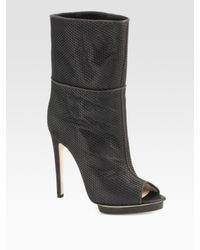 Max Kibardin | Black Open-toe Mesh Ankle Boots | Lyst