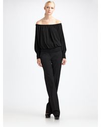 Michael Kors | Black Off-the-shoulder Jersey Top | Lyst