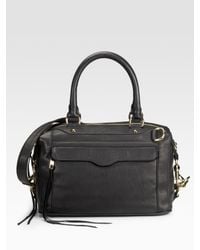 Rebecca Minkoff | Black Mab Mini Leather Shoulder Bag | Lyst