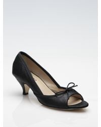 Repetto | Black Nicky Metallic Leather Open-toe Pumps | Lyst