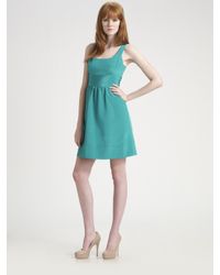 Shoshanna | Blue Faille Cocktail Dress | Lyst