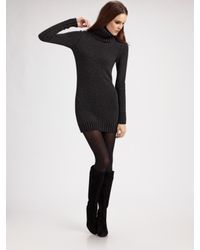 Theory | Gray Wool/cashmere Sweater Dress | Lyst