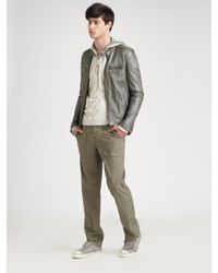 Converse | Metallic Crinkled Leather Jacket for Men | Lyst