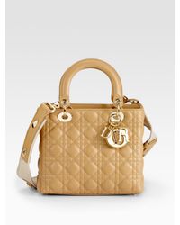 Dior | Natural Lady Medium Top Handle Bag | Lyst