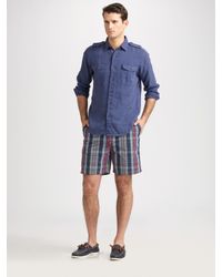 Polo Ralph Lauren | Blue Linen Ranger Sportshirt for Men | Lyst