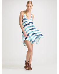 Splendid | Blue Asymmetrical Hem Tank Dress | Lyst