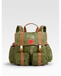 Tory Burch | Green Tierney Nylon Backpack | Lyst