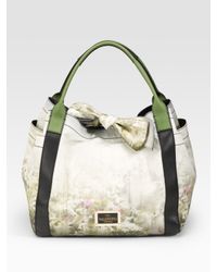 Valentino | Green Landscape Print Nylon Tote | Lyst