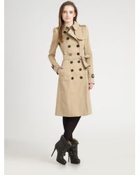 Burberry Prorsum | Natural Double-breasted Trenchcoat | Lyst