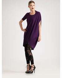 Alexander McQueen | Purple Footless Lace Tights | Lyst