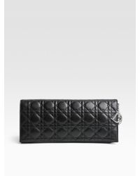 Dior | Black Lady Large Clutch | Lyst