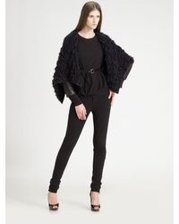 Ports 1961 | Black Cropped Leather Jacket | Lyst