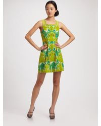 Nanette Lepore | Natural Dreamland Pintucked Printed Dress | Lyst