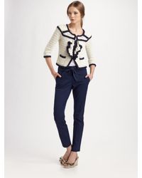 RED Valentino | Natural Leopardjacquard Jacket | Lyst