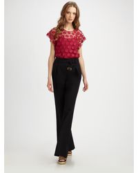 Marc Jacobs | Black High Waisted Wide Leg Pants | Lyst