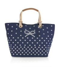 Anya Hindmarch | Blue Junie Canvas Tote | Lyst