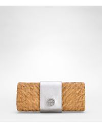 Tory Burch | Natural Vivian Rattan Clutch | Lyst