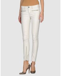 Victoria Beckham | White Pearl Glitter Skinny Jeans | Lyst