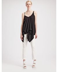 Ann Demeulemeester | Black Victor Asymmetrical Slip Top | Lyst