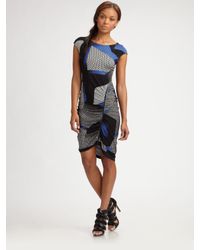 BCBGMAXAZRIA | Blue Dell Side-zipper Dress | Lyst
