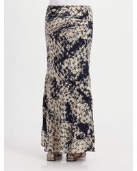 Gryphon | Blue Silk Maxi Skirt | Lyst
