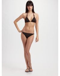 MILLY | Brown Levanzo Bikini Top | Lyst