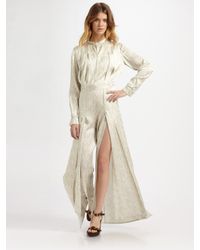 Stella McCartney | White Silk Citrus-print Rowan Jumpsuit | Lyst