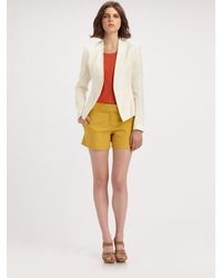 Theory | White Lanai Open Stretch-linen Blazer | Lyst