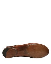Silvano Sassetti | Brown Lace Up Calfskin Low Boots for Men | Lyst