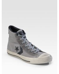 Converse | Gray Star Player Canvas High-tops for Men | Lyst