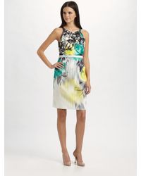 Elie Tahari | Multicolor Malia Printed Sheath Dress | Lyst
