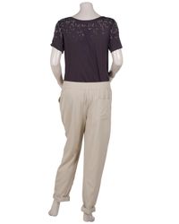 3.1 Phillip Lim | Gray T-shirt with Fading Rhinestones | Lyst