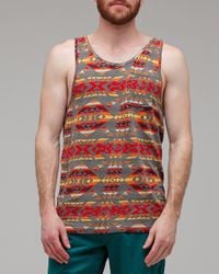Obey | Gray Cherokee Tank for Men | Lyst